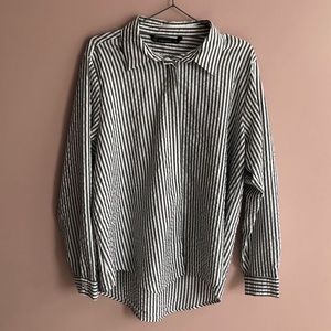 Zara Striped Textured Weave Shirt